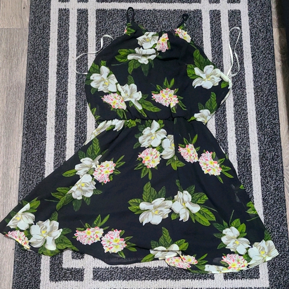 Floral DNA couture dress
